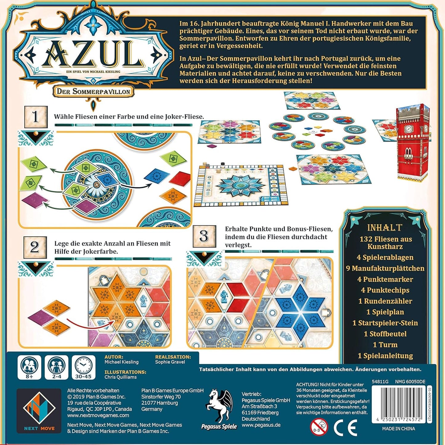 Jeu de Plateau - AzulPartyGame™ - Hexagrammes